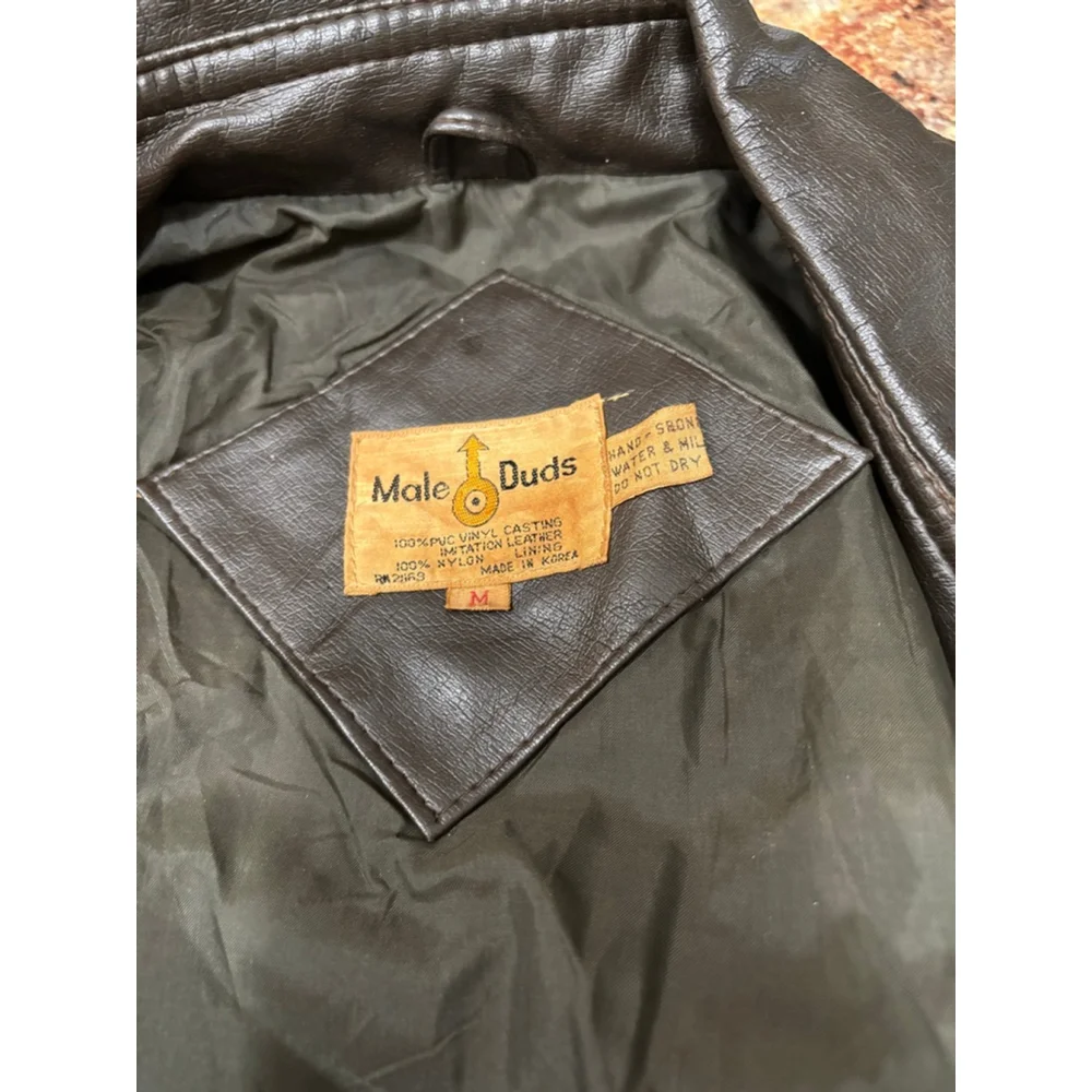 Vintage 70s/80s “Male Duds” Faux Leather Coat